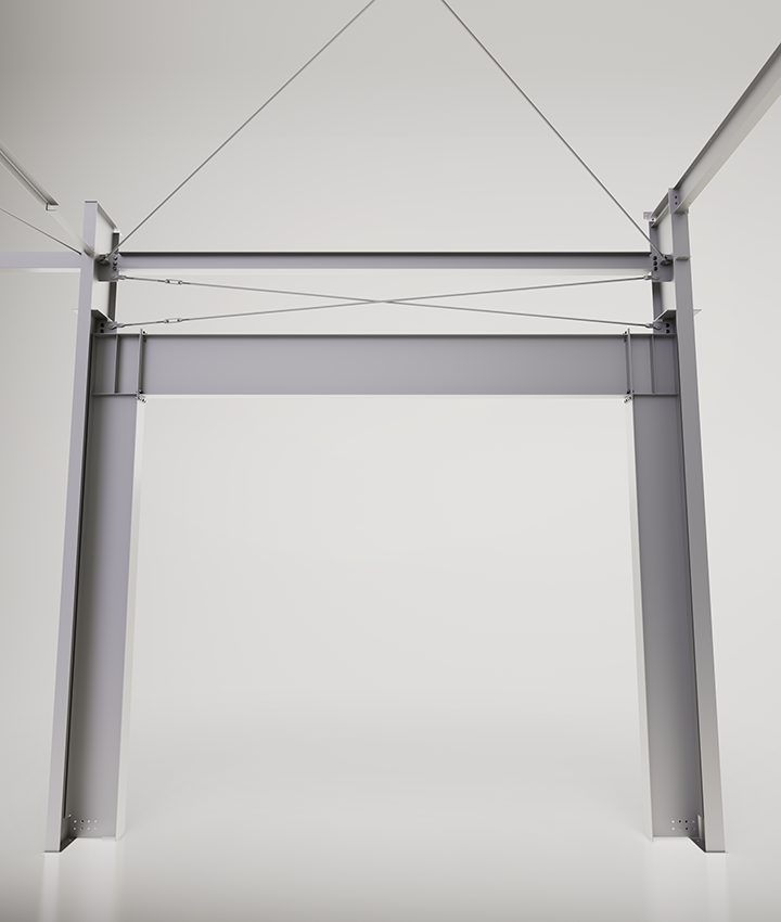 Bracing Raspberry Steel Bracing Systems - Cross and X Bracing Solutions
