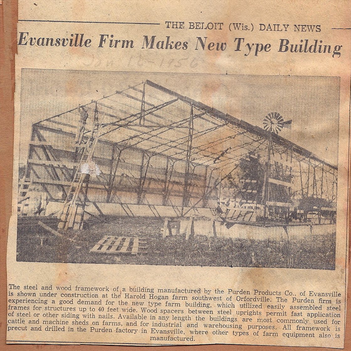 Historical image of an article announcing VP's new building offer