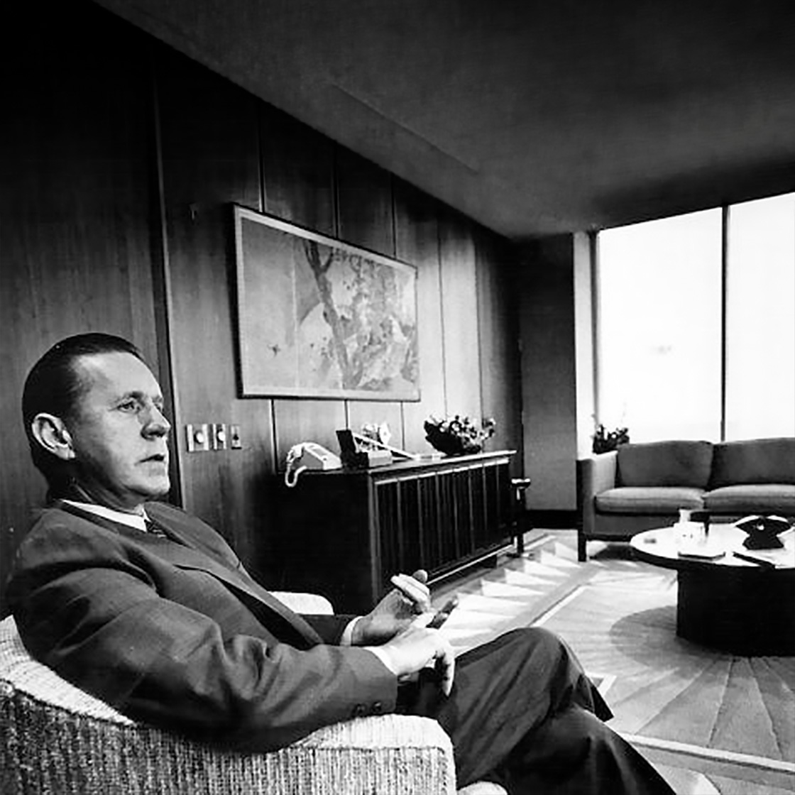 Historical image inside Varco Pruden headquarters