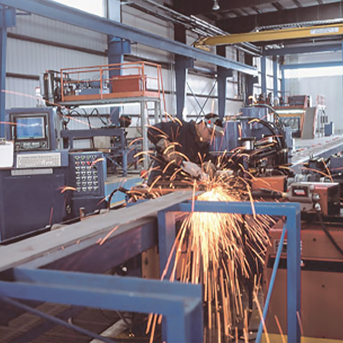 Manufacturing image with welder