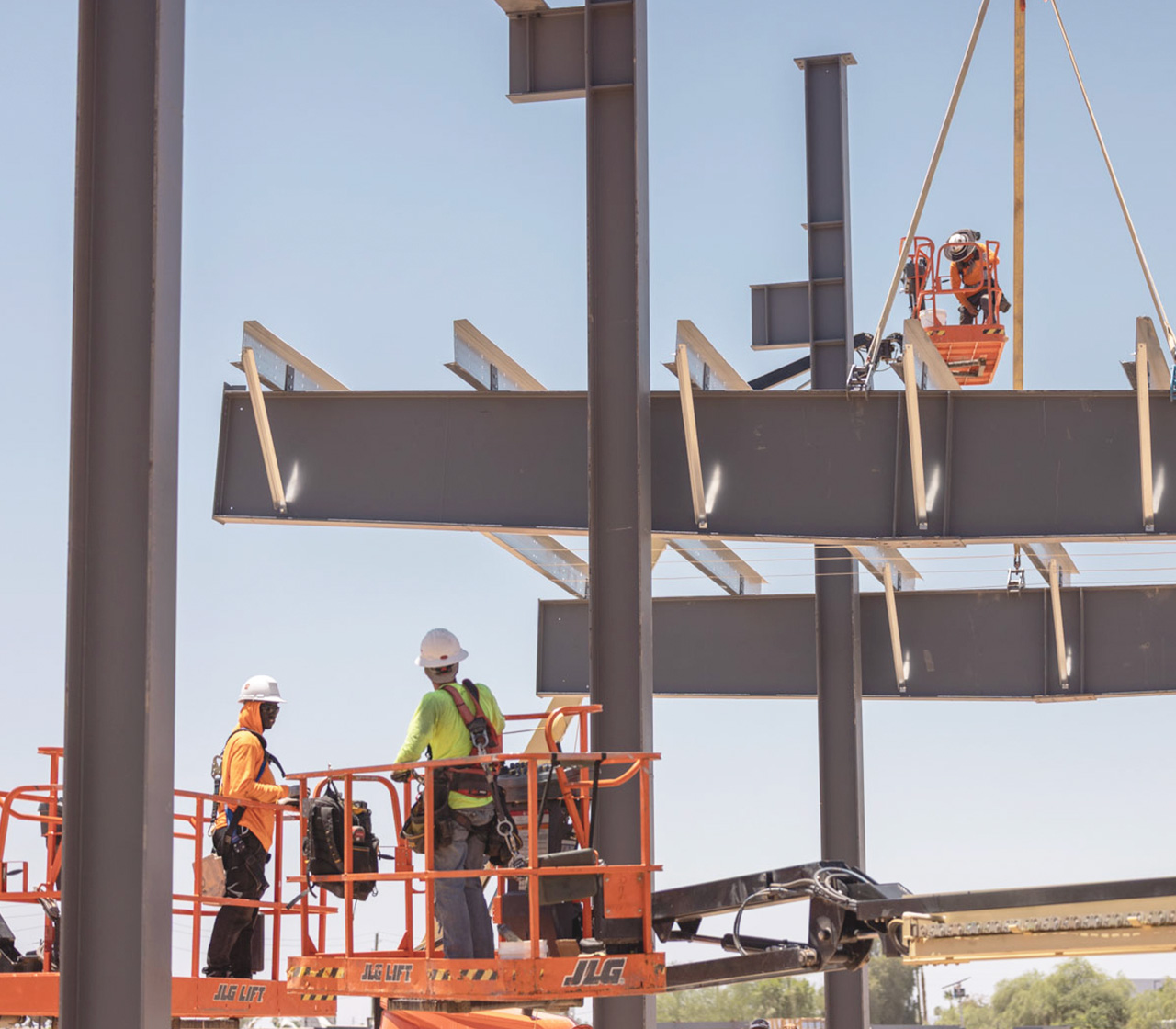 VP builders working together on job site. 