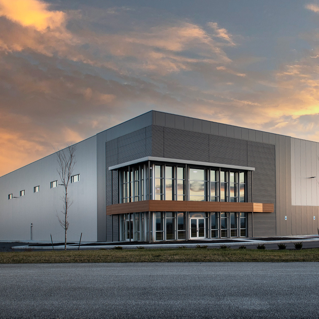 Pre-engineered metal building supporting a heavy structure. 