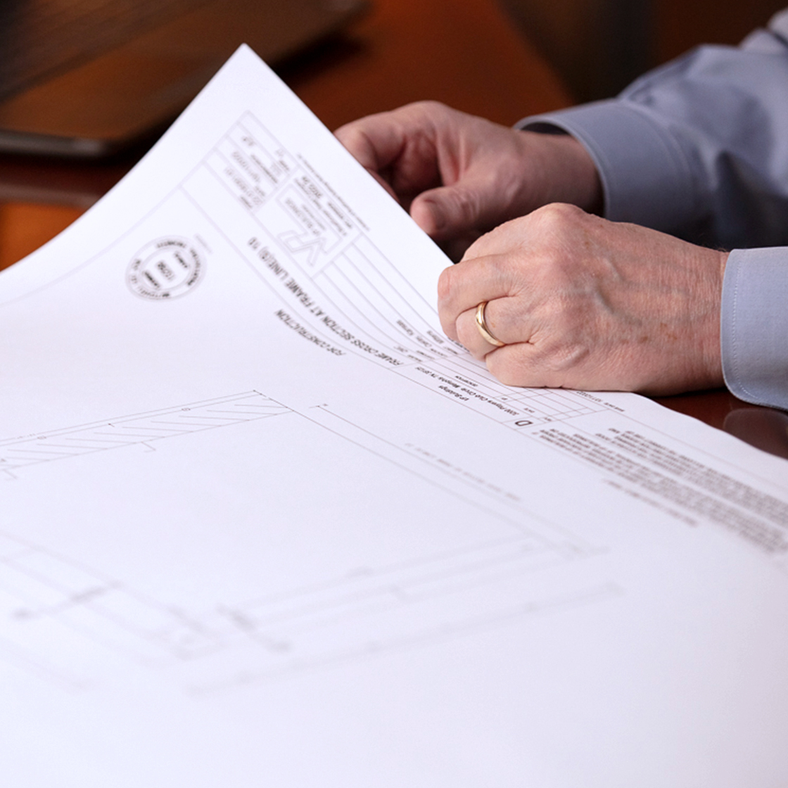 Image of architectural drawings. 