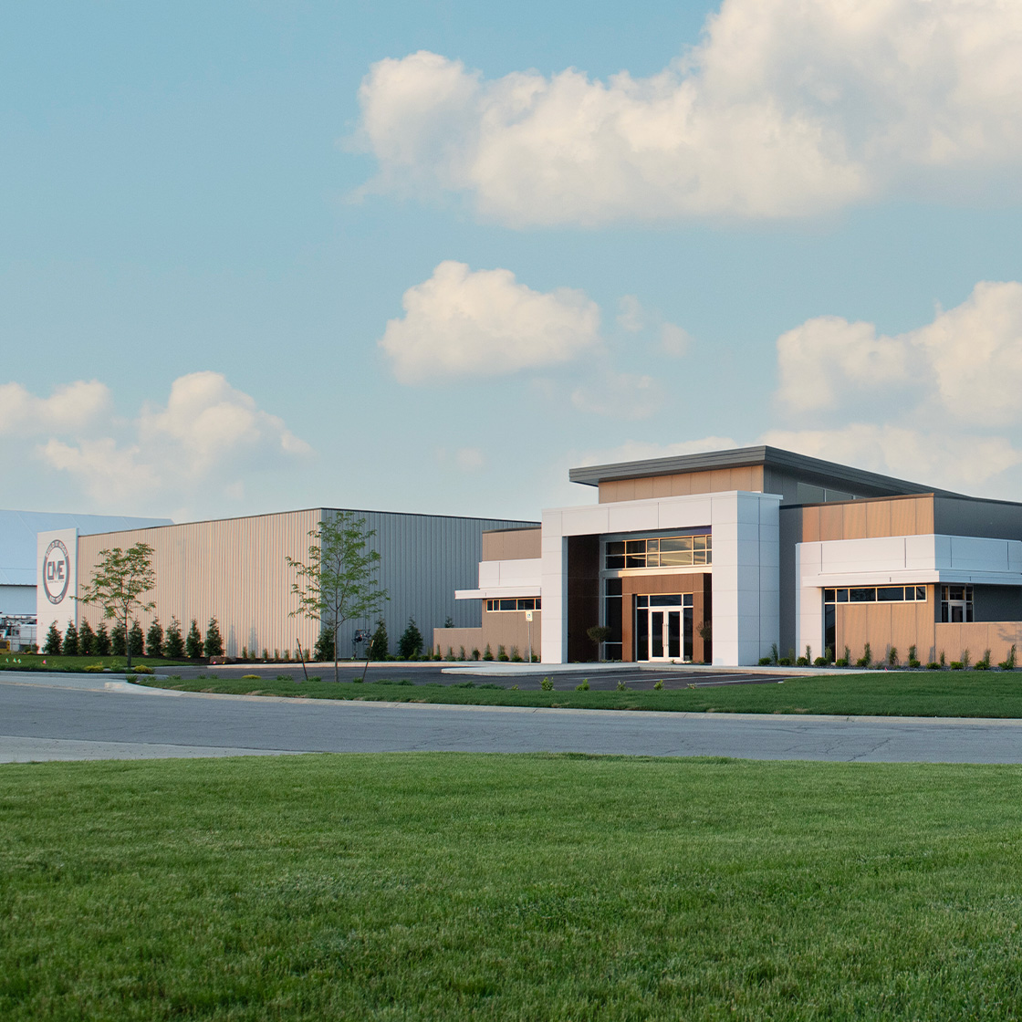 Pre-engineered commercial office building. 